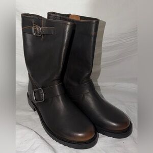Frye Artisanal Engineer Boots - Antique Brown (Atur) - Size 5.5 - NWOT